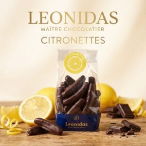 Leonidas Citronettes – Dark Chocolate Covered Candied Lemon Peels